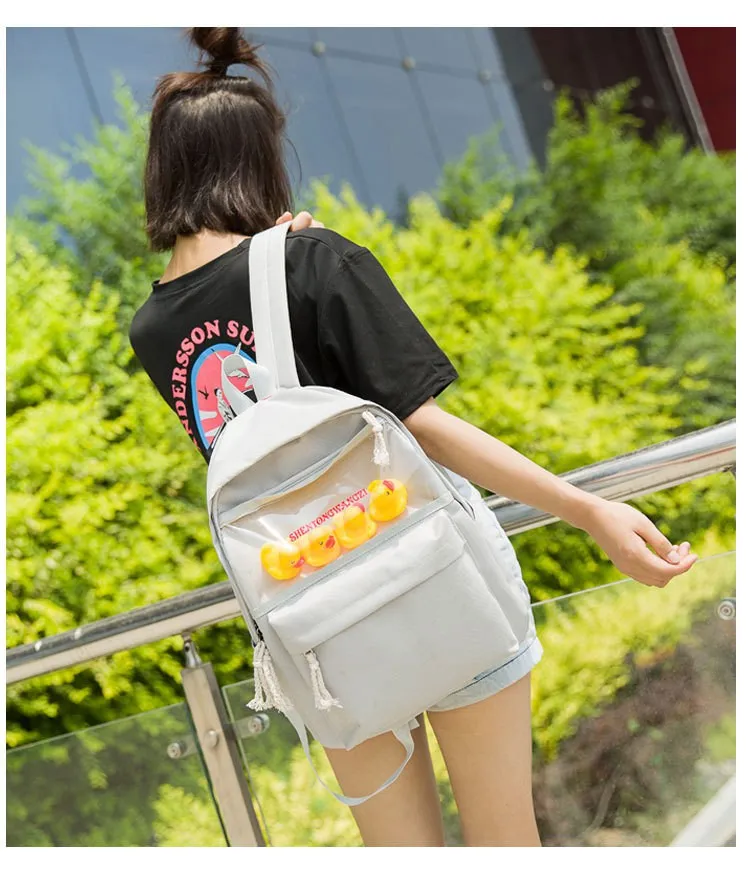 Pato Mochila Saco de Ombro Ocasional Da