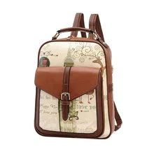 Women Leather Backpack School Bags High Quality Casual Bags Ladies Fashion Woman Backpacks Vintage Bolso European American Style