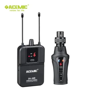 

ACEMIC DV-20T wireless handheld digital recording microphone for DSLR/camera interview with plug-on transmission system