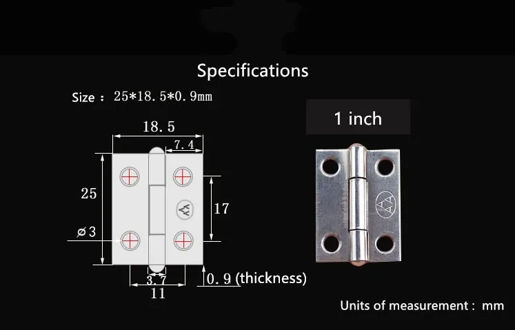 125mm×18.5mm×0.9mm_