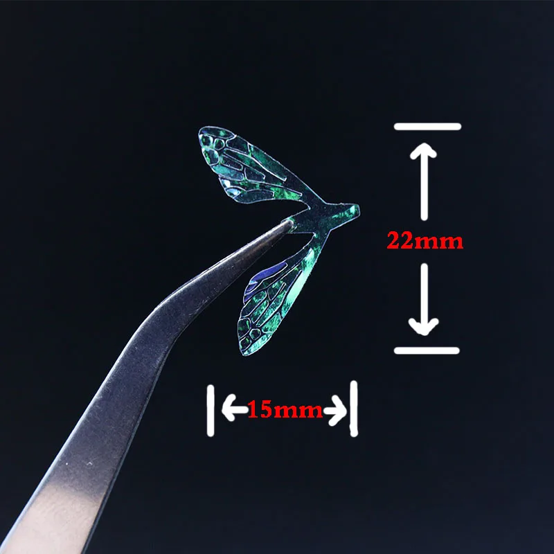 Королевский Сисси, хит, 10 пар, радужная пленка, Реалистичная пчела, крылья, квинтэссенция, сухая муха, поли, плоская пчела, крылья для форели, ловли нахлыстом