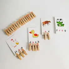 Montessori Alphabet Letters Clip Animal Cards Set Early Learning Educational Toys for Kids Juguetes Brinquedos MH0264H Montessori Alphabet Letters Clip Animal Cards Set Early Learning Educational Toys for Kids Juguetes Brinquedos MH0264H