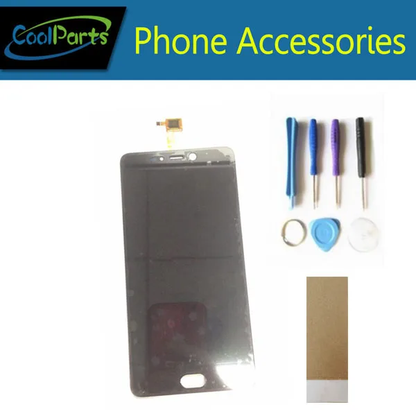 

1PC/Lot High Quality For Leagoo T5 LCD Display Screen +Touch Screen Digitizer Assembly With Tools &Tape White Black Color