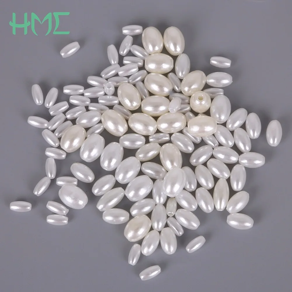 Жемчужина из АБС пластика 4*8/ 6*10/ 6*12/ 8*11 мм|spacer|spacers for braceletsspacer plastic |