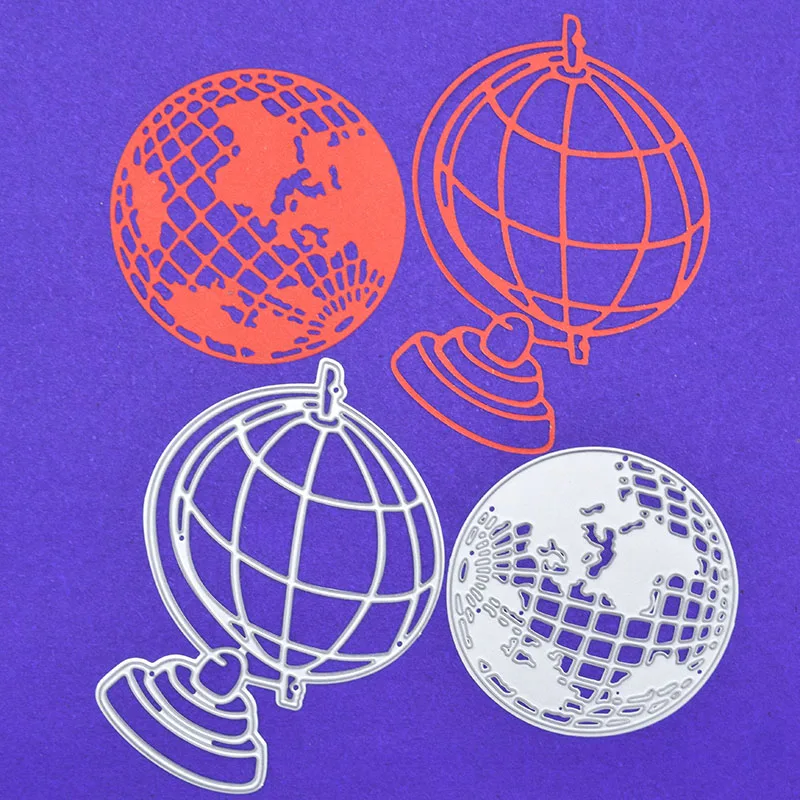 Earth Globe Metal Cutting Dies Fustelle Metalliche Per Scrapbooking