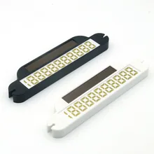 Автомобильная Временная парковочная карта энергетический светящийся телефон солнечный электронный дисплей мобильный номер пластина