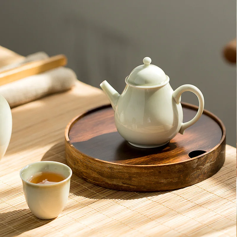 LUWU natural bamboo tea trays tea table handmade pot holder platters kung fu accessories tea tray