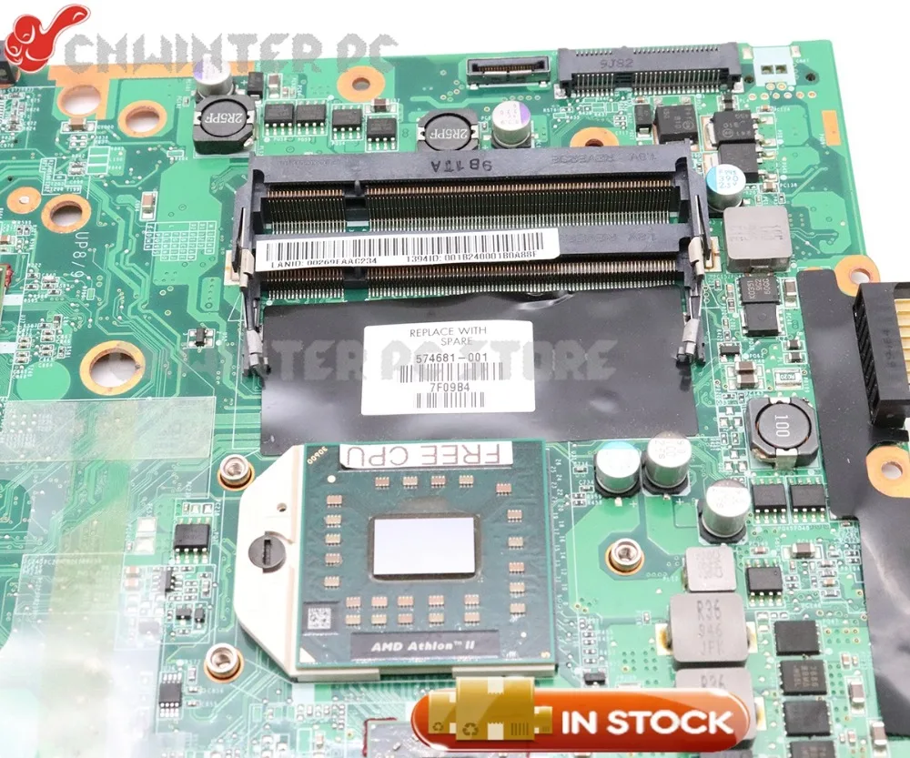 NOKOTION 574681-001 для hp Pavilion DV7 DV7-3000 материнская плата для ноутбука DAUT1AMB6E1 DAUT1AMB6E0 512 Мб DDR2 Бесплатный процессор