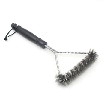 

Useful Non-stick Barbecue Grill BBQ Brush Stainless Steel Wire Bristles Cleaning Brushes With Handle Durable Cooking BBQ Tools