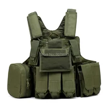 Тактический Жилет Molle CIRAS Airsoft Боевой жилет Разъемный бронежилет пластина Перевозчик Strike жилеты W/подсумок охотничье снаряжение для одежды