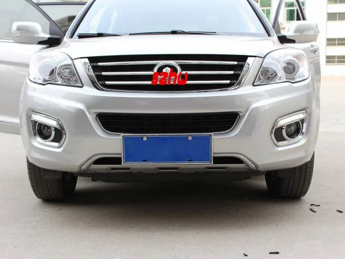 

July King LED Daytime Running Lights DRL With Fog Lamp Cover Case for Great Wall Hover H6, LED Fog Lamp With Yellow Turn Singals