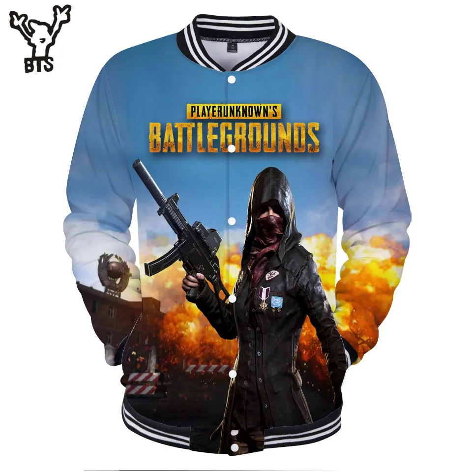 

KPOP 3D PUBG Popular Men/Women Baseball Jacket Sweatshirt Funny Spring Shooting Fame Jacket Print Autumn Plus Size Q0075-Q0078