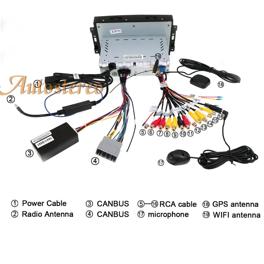 Cheap Octa core Android 8 Car GPS navigation For Chrysler 300C Jeep Dodge 2004-2008 No DVD player multimedia tape recorder head unit 2