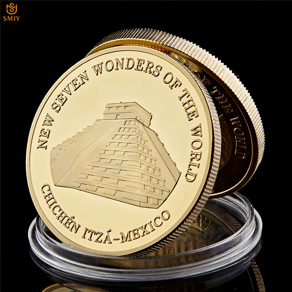 Мексика Chichen-Itza мир Семь чудес евро золото металл коллекционные монеты
