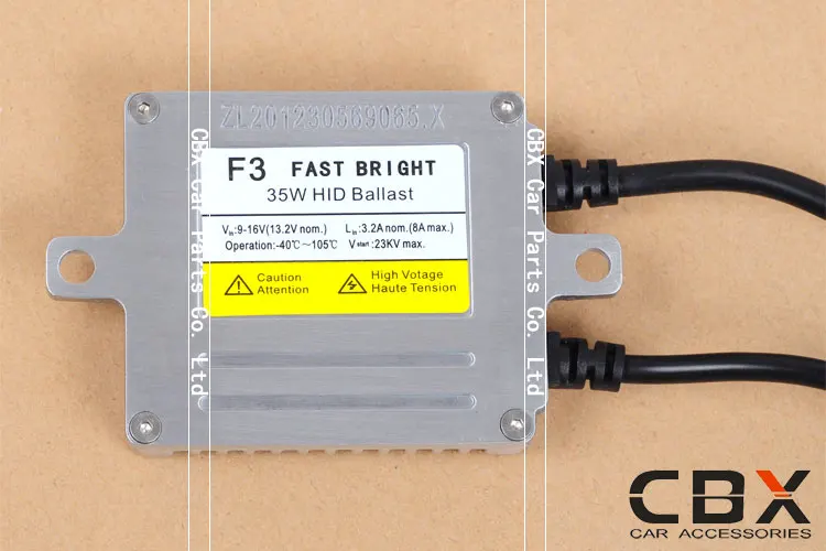 35W 12V AC Fast Start-up Slim HID Bi Xenon Ballast F3 2