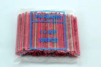 

200pc RED 40pin 2.54mm Single Row Breakaway Male Pin Header for uno R3 Raspberry Pi B B+ pi2 3