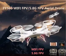 Hot FY560 Profissional Balap RC Drone Headless Modus Satu Kunci Kembali WIFI FPV/5.8G FPV Monitor RC Quadcopter dengan kamera 2.0MP