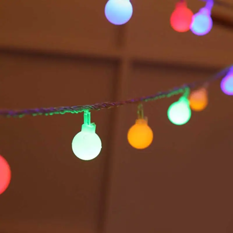 

10M 80 LED String Fairy Lights With Cherry Ball Outdoor Led Lamp Christmas Light Garden Wedding Party Garland Decoration