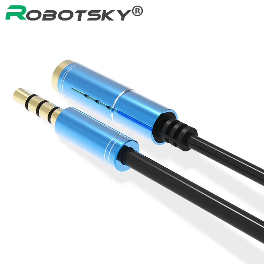 Goedkoop Robotsky Oortelefoon Headset Connector OMTP CTIA Converter Kabel Jack 3.5mm Man vrouw Adapter Voor Samsung iPhone HTC Nokia MP3