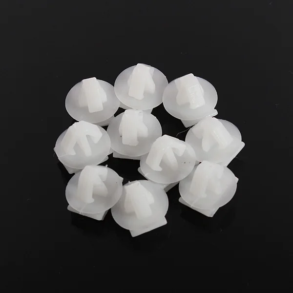 

10Pcs White ABS Expert Door Moulding Clips For Peugeot 106 206 306 307 806