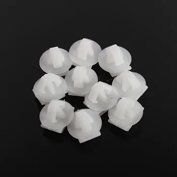 

10Pcs White ABS Expert Door Moulding Clips For Peugeot 106 206 306 307 806