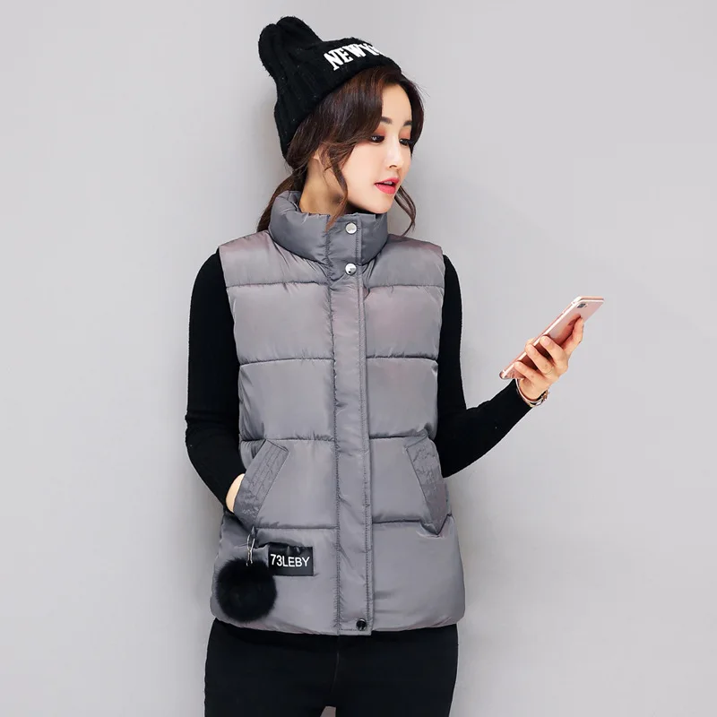 Buy Women Winter Vests 2017 New Lightweight Slim Short