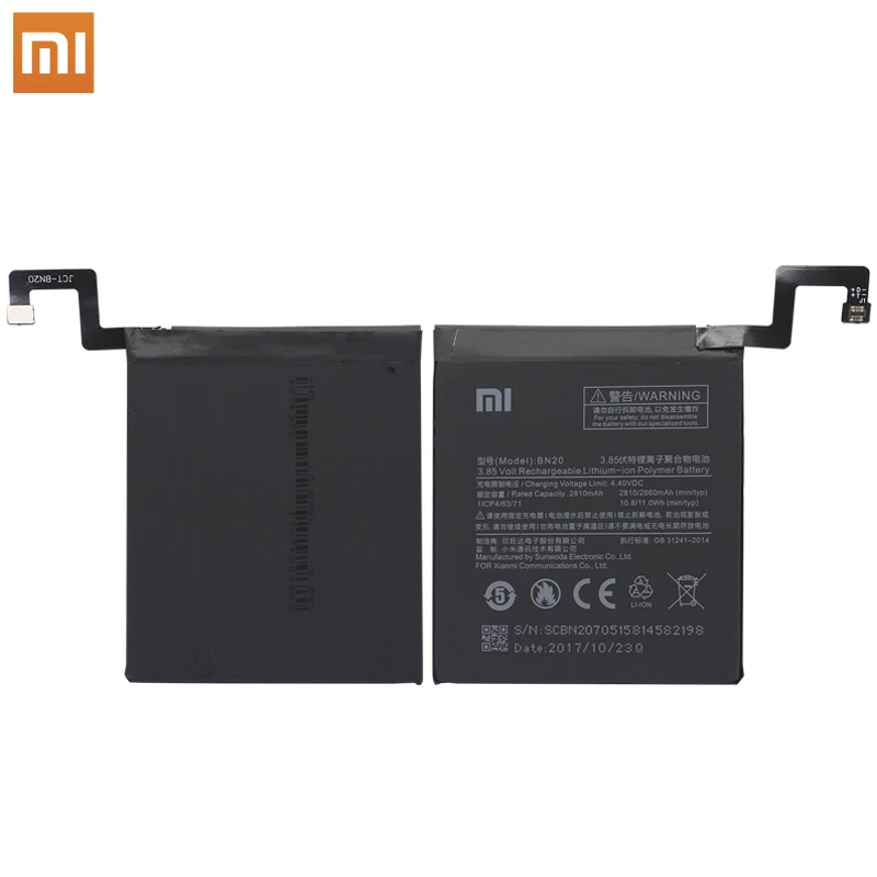 Оригинальный аккумулятор Xiao Mi BN20 для Xiaomi 5C Mi5C M5C оригинальные сменные батареи