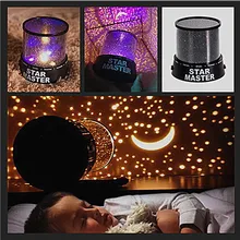 Novelty LED Night Light Star Sky Projector Lamp Cosmos Master Romantic Room Starry Sleeping Lights baby Kids Children 2 Mode