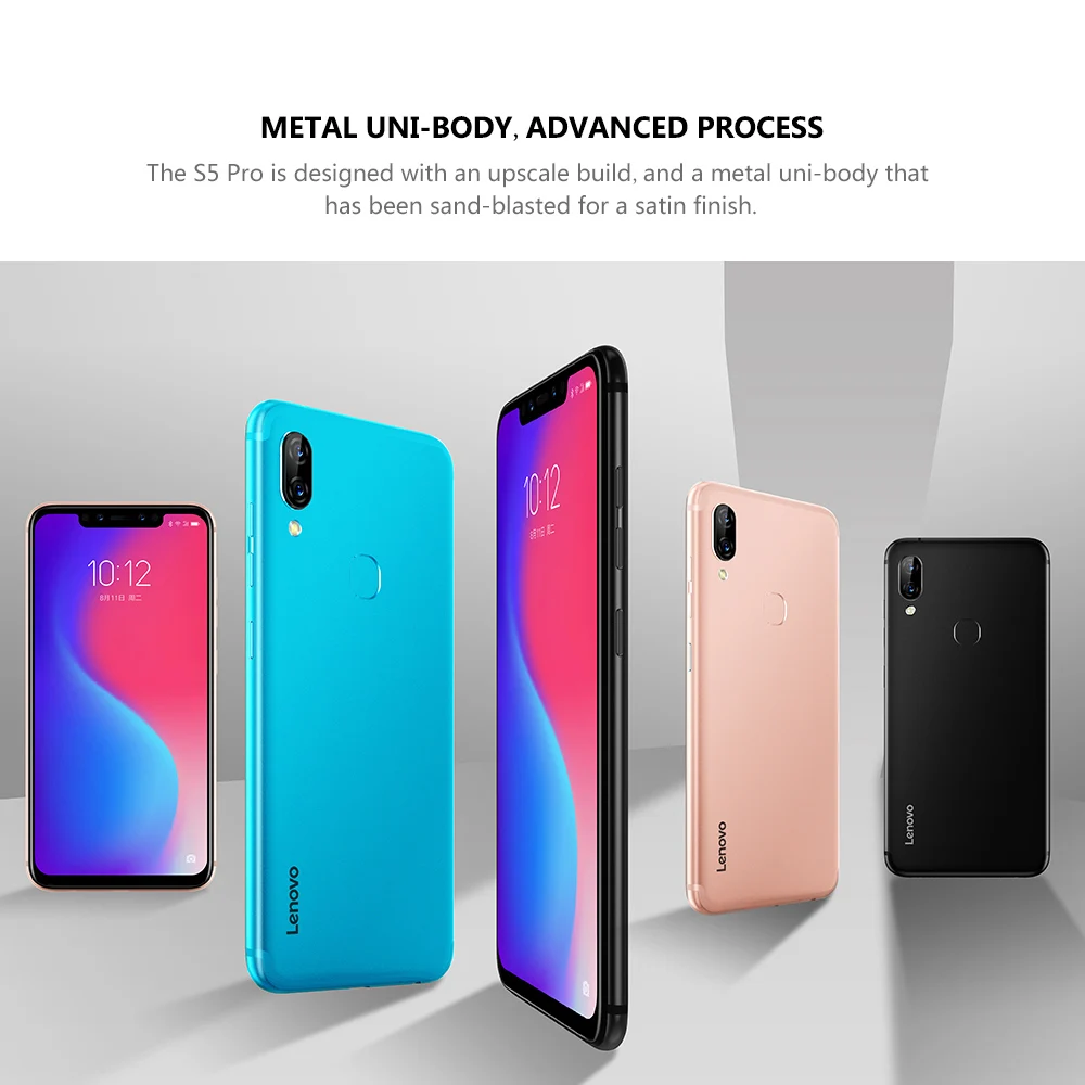  Global Version Lenovo S5 Pro 6GB 64GB Snapdragon 636 Octa Core Smartphone 20MP Quad Cameras 6.2 inc