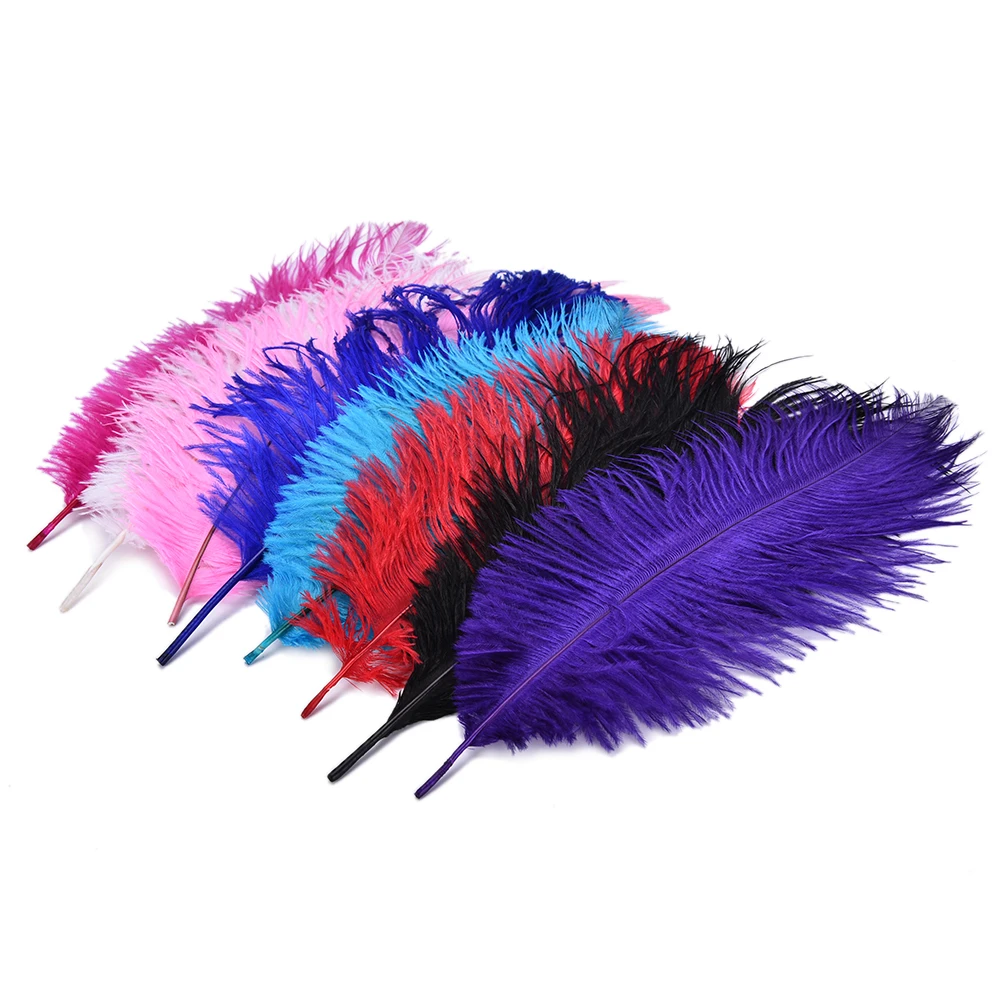 

1 pcs 30-35cm beautiful ostrich feathers For diy jewelry accessories wedding decorations