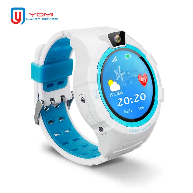 2018 Child GPS Smart Watch IOS Android 1.4 Inch Round Screen SOS Call Remote Control Wristwatch with Camera for Baby Kids | Электроника