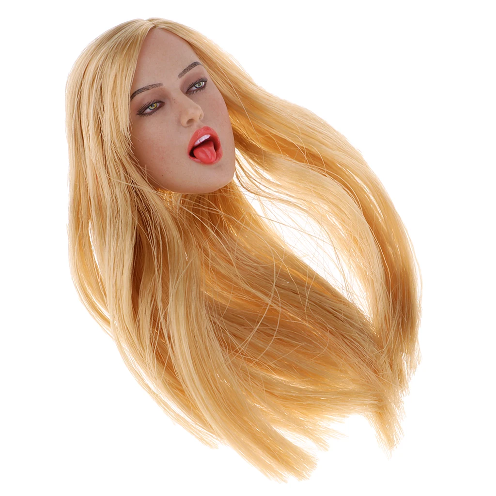 1/6 Scale Seamless European Shape Body Big Busts Carving Head Sculpt Model for 12'' TTL Enterbay /Kumik  Dolls Parts
