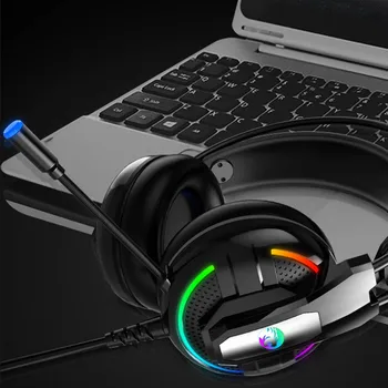 

iMice Gaming Headset Earphones Computer Headphone Stereo PC LED Light Earphones with Microphone