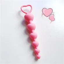 OJBK Spina Anale Del Silicone Del Cuore di Sfera Elastico Massager Della Prostata Butt Plug BDSM Giocattoli Del Sesso per Donna di Età Gioco Bondage Maschile gay Giocare