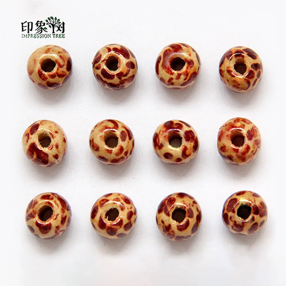 

9*10MM Cheap Fashion Natural Schima Wood Beads Oval Leopard Print Beads No Harm for DIY Bracelet Necklace Jewelry Makings 215