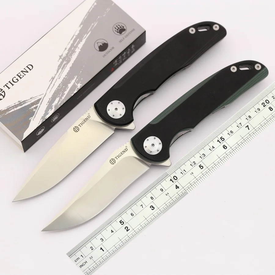 Складной нож GODFUR из стали D2 CF1011 Ручка G10 с подшипником для улицы кемпинга рыбалки