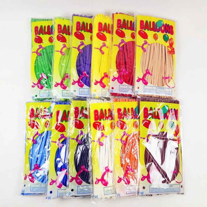 

Top quality 200Pcs Magic long Balloon 1.5g Of the Balloon Variety Mixed Colors To Marry With Balloon Festival Celebration Party