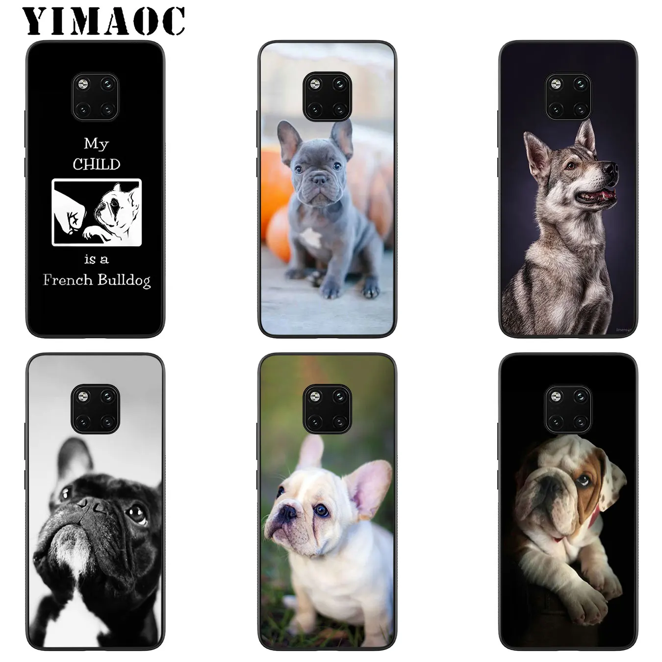 YIMAOC бульдог мопса щенки собаки мягкий силиконовый чехол для телефона Huawei Mate 30 20 10