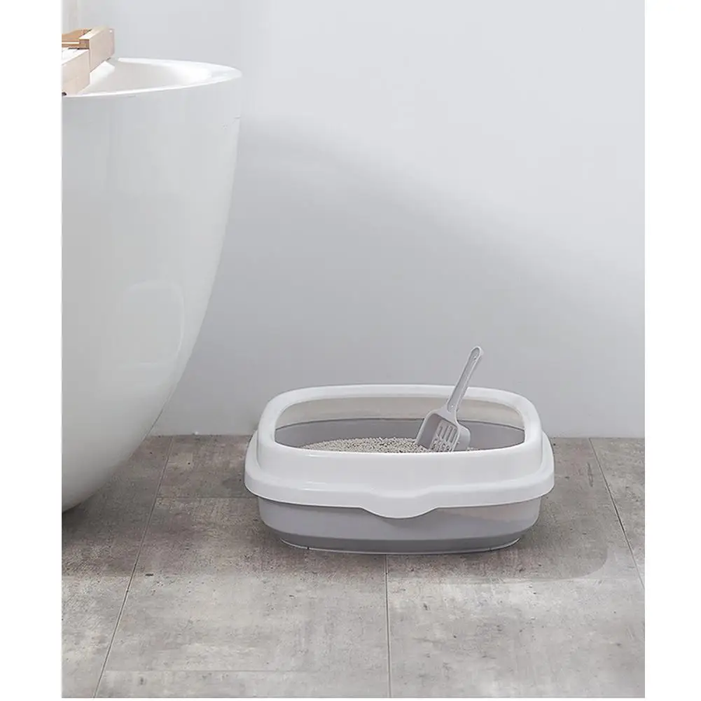 Detachable Anti-splash Pet Cat Portable Toilet Semi-closed Cat Litter Bedpan Box Detachable Anti-splash Pet Cat Portable Toilet Semi-closed Cat Litter Bedpan Box