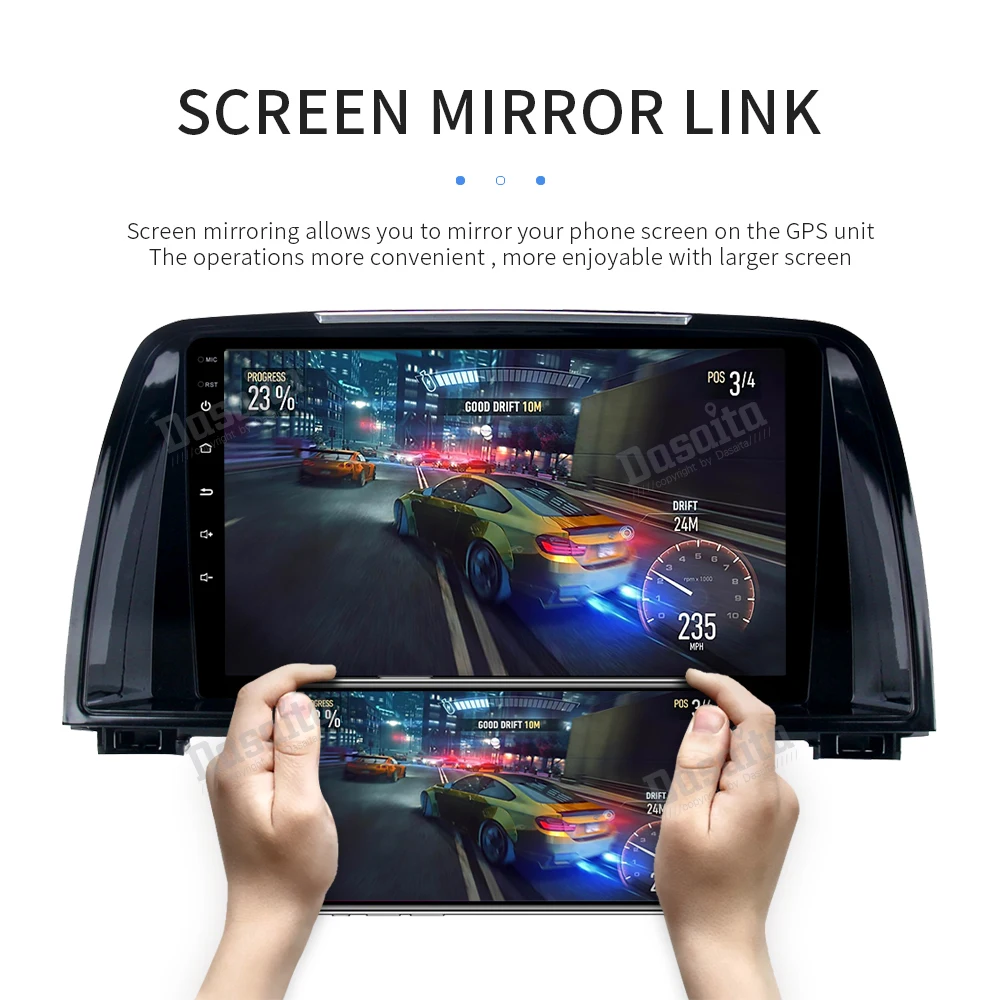 Sale 9" IPS Android 9.0 Car Radio For Mazda 6 Atenza 2013 2014 2015 Multimedia player built-in DSP stereo with 8-Core 4Gb+32Gb GPS 1
