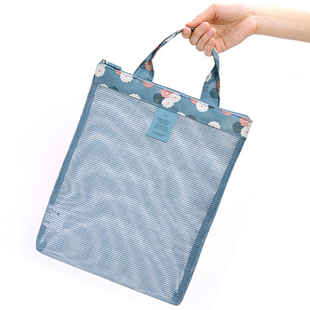 

Swimming Pouch Beach Mesh Organizers Bags Sport Handbag Women Supplies Swimsuit Collect Beach Bags Shoes Storage Tools