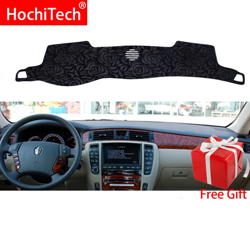 

Rose Pattern Non-slip Dashmat Dash Mat Dashboard Cover Pad Cover Carpet Car Sticker for Toyota crown 2004 2005-2009 Car Styling