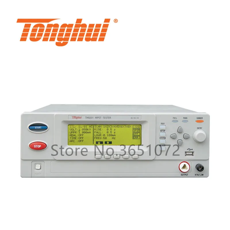 TH9201 AC/DC Hipot тестер переменного тока 0 5000V DC 6000 В переменный ток 30mA 10mA Сопротивление