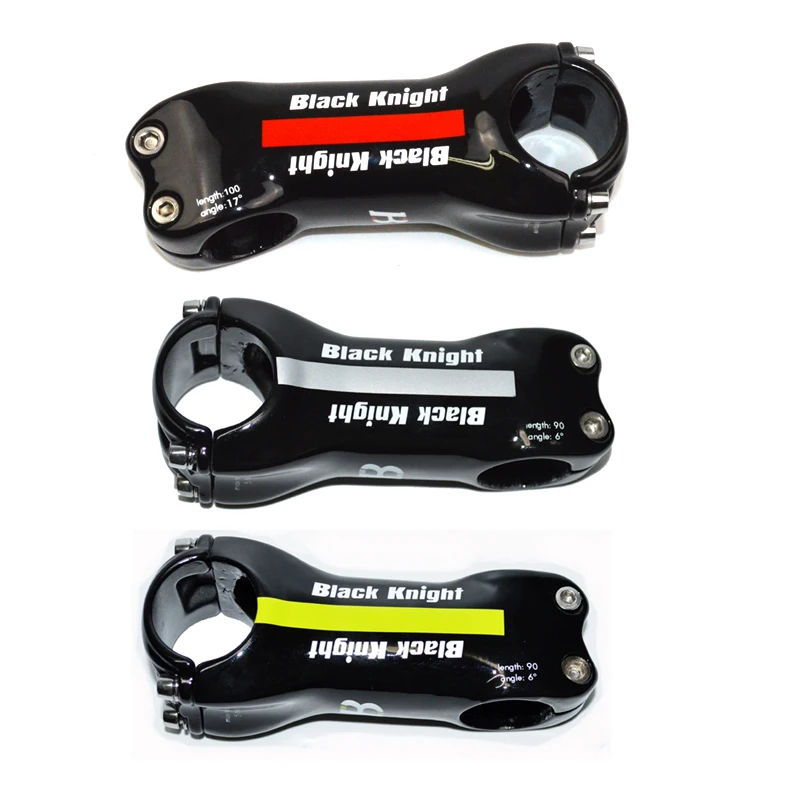 Black knight road bike carbon fibre bicycle stem MTB cycling parts fork