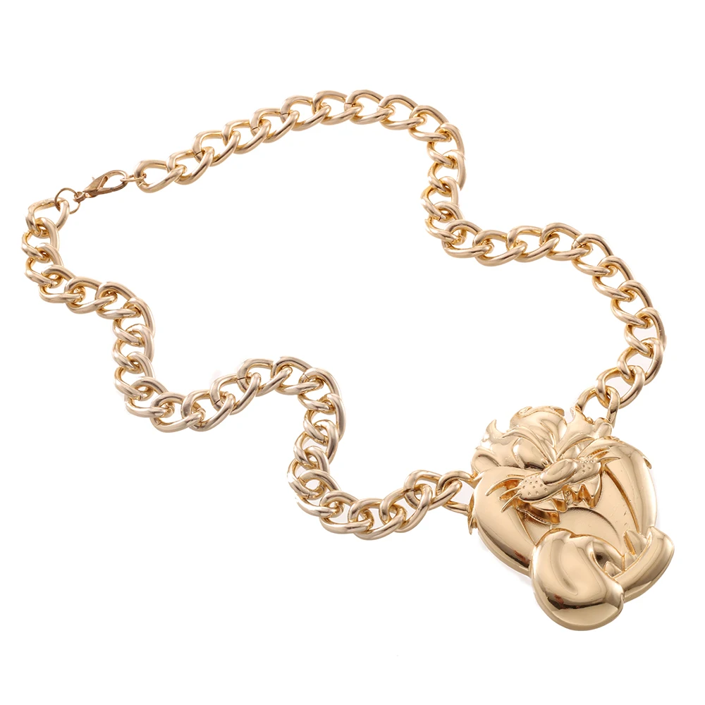Хип-Хоп рок животное металлическая Львиная головка золотая цепочка ожерелье s для мужчин Панк мода большой тяжелый Лев кулон ожерелье ювелирные изделия