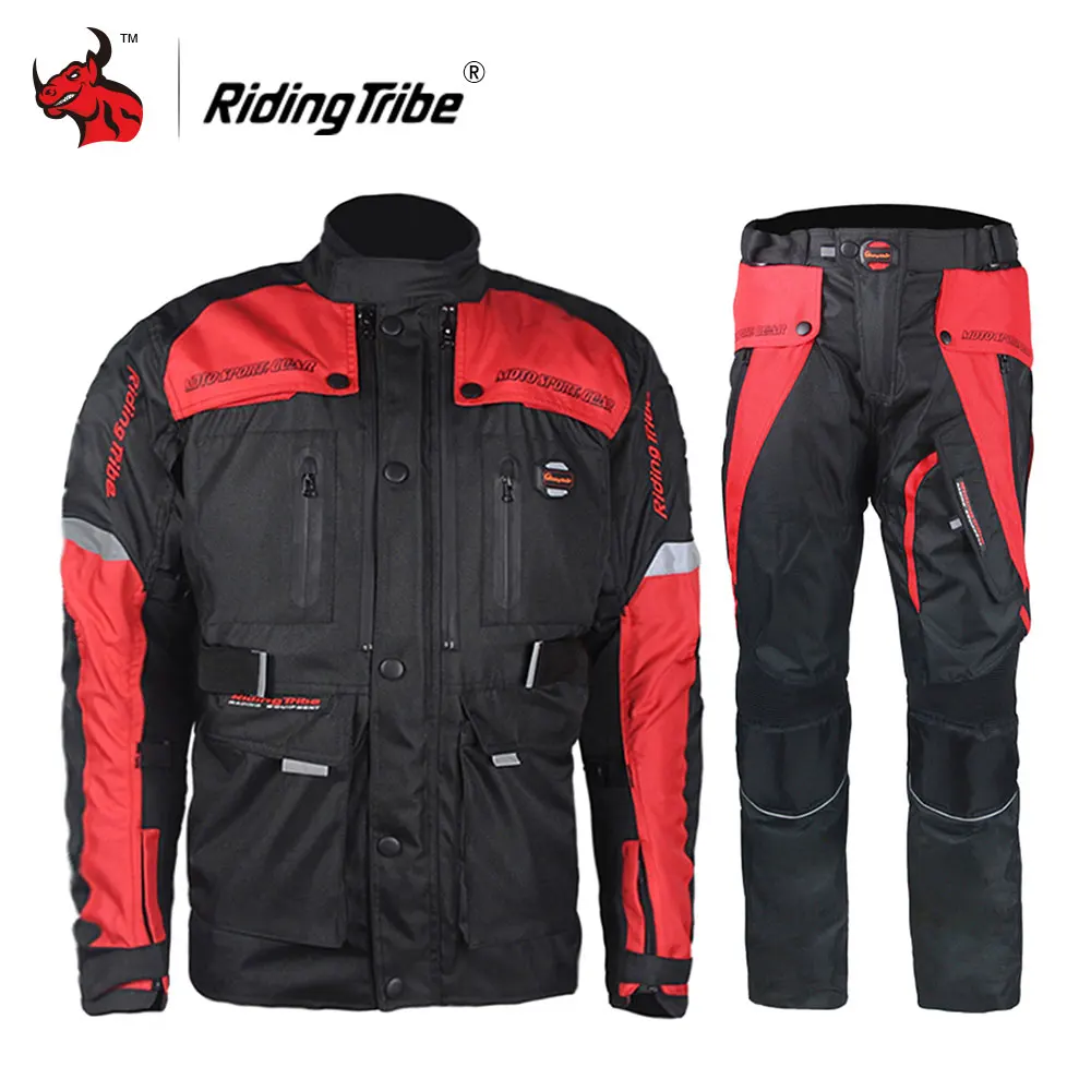 

Riding Tribe Motorcycle Jackets + Moto Pants For Motorcycle Riding Waterproof Moto Winter Windproof Moto Homme