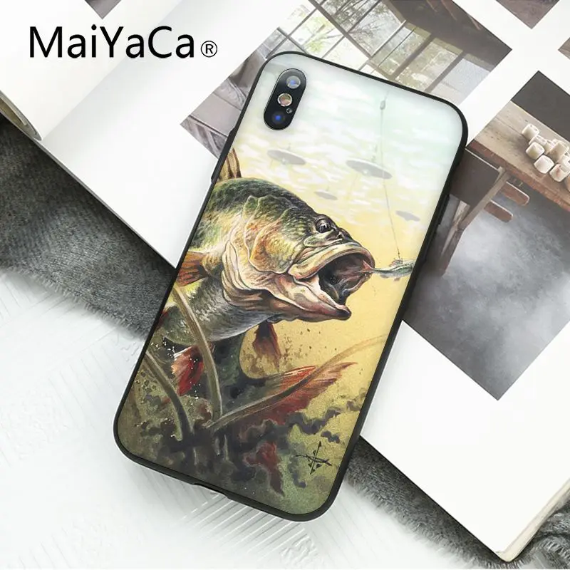 Охота и рыбалка искусство рыбы Чехол для мобильного телефона iphone 11 12 Pro 11Pro Max 8 7 6 6S