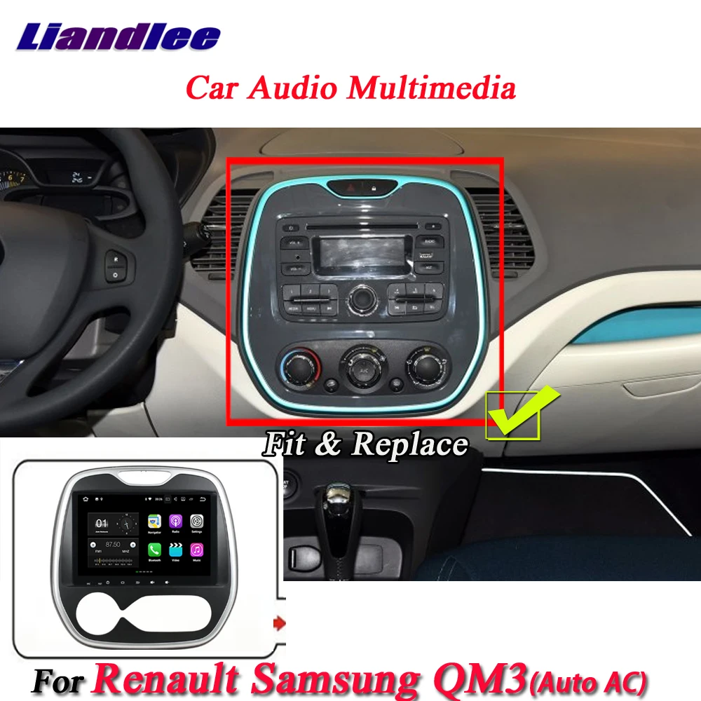 Sale Liandlee Car Android System For Renault Capture / MT Auto AC Radio BT FM GPS Navi MAP Navigation Screen Multimedia NO DVD Player 1