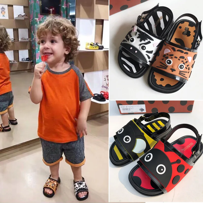

Girls Boys Sandal 2019 Original Melissa Girl Jelly Sandals Boys Kids Sandals Children Beach Shoes Toddler Shoes