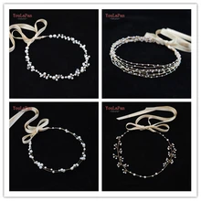 YouLaPan, низкая Скидка, свадебная повязка на голову, ручная работа, чистый жемчуг, свадебные аксессуары для волос для женщин, свадебные аксессуары для волос